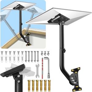 Starlink Gen 3 Mount, Adjustable Angle Starlink Mounting Kit with Pipe Adapter, Heavy Duty Starlink Roof Wall RV Car Mount Compatible with V3 Starlink Standard Dish, Accessories for Starlink