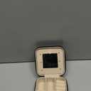 Norwegian Rosemaling Folk Style Small Travel Jewelry Case with Mirror Portable Black PU Leather Box Earrings Necklaces Rings Bracelets Storage Organizer Gift for Women And Girls