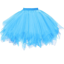 GOOBGS Musever 1950s Vintage Ballet Bubble Skirt Tulle Petticoat Puffy Tutu, Size L
