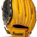 Franklin Sports Field Master Baseball + Softball Glove - Field Master Adult + Youth Baseball + Softball Mitt - Men's + Women's Gloves - Right Hand Throw (Tan)