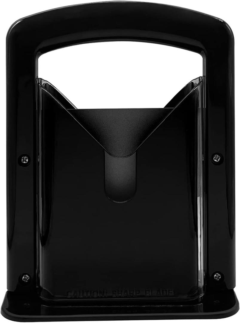 DanDuDu Bagel Slicer for Home, Bagel Cutter Stainless Steel (Black), 25X19.2X9.8CM