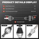 Front Right CV Axle Shaft Assembly Fits for Camry 2.5L 10-11 / Camry 3.0L 02-06/3.5L 07-17, for Toyota Avalon 3.5L 05-16, Highlander(only FWD) Solara 3.3L 04-08, for Lexus RX350 RX330(only FWD02-18