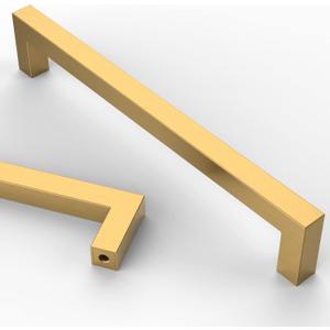 Asidrama 10 Pack 12.6 Inch(320mm) Gold Kitchen Cabinet Handles, Stainless Steel Cabinet Pulls Kitchen Cabinet Hardware for Cupboard Drawer Pulls