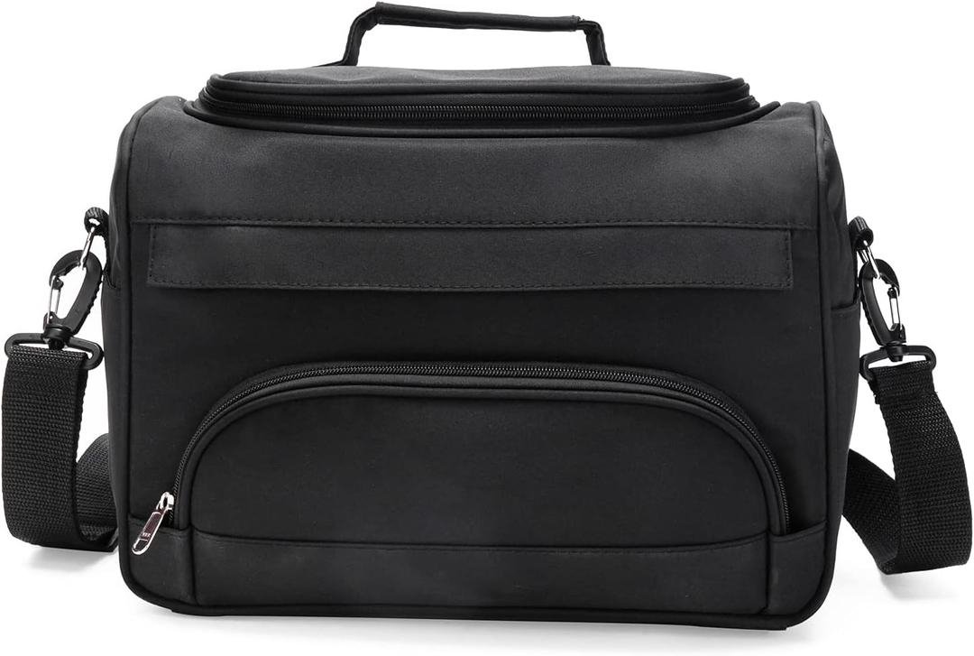 VERSAINSECT airdressing Bags for Stylists Hairdresser Bag for Supplies with Shoulder Strap Cosmetics Beauty Hairstylist Bag Makeup Salon Organizer Bag with YKK Zipper (BLACK), 13.8" x 8.7" x 9.5"