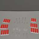 Wall Hooks for Hanging Heavy Duty, Medium 22 Self Adhesive Wall with 26 Strips no Damage, Transparent Sticky for Key, Shower,Towel, Coat, Door, Hat