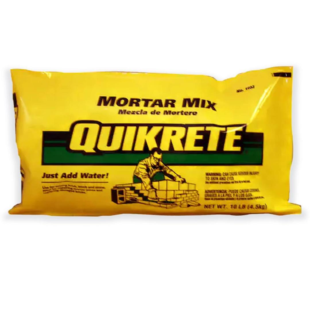QUIKRETE Construction Grade Mortar Mix of Masonry Cement and Graded Sand for Laying Brick, Concrete Units, and Stone, 10 Pounds