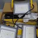 30000 Lumen LED Work Lights with Stand - 3 Adjustable Head Waterproof Foldable Tripod Light, 6500K Daylight (47-68" Height) & 18FT Cord - IP66 Rated for Construction Sites, Garage, Outdoor