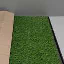 Dog Grass Pad with Tray, 23''X17'' Small Artificial Turf Grass Potty, Reusable Puppy Pee Pads for Dogs, Portable Dog Litter Box for Indoor/Outdoor Potty Training Toilet