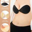 Sticky Bra Push Up - Strapless Adhesive Bras,Invisible Backless Bra,Lift Support for Women (2 Pair)