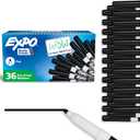 EXPO Dry Erase Markers, Low Odor Ink, Black, Fine Tip, 36 Count