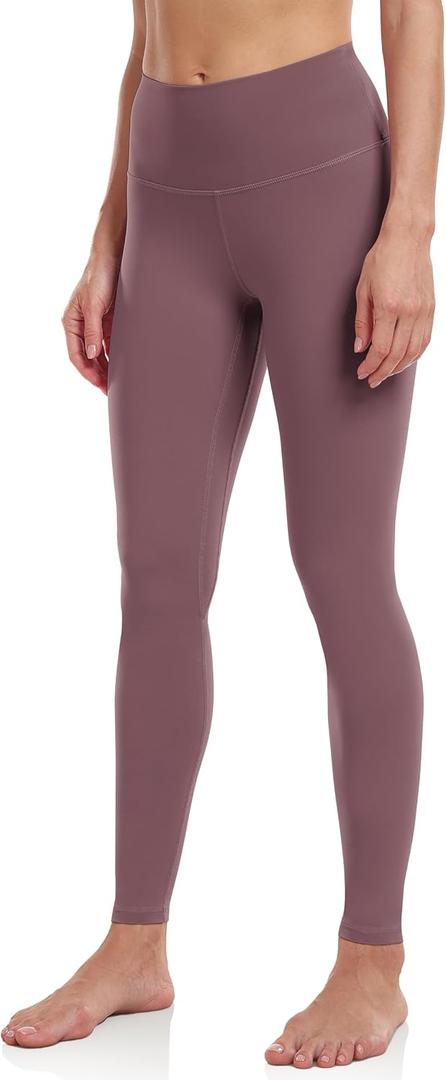 Colorfulkoala Women's High Waisted Tummy Control Workout Leggings Full Length Ultra Soft Yoga Pants 28" Small