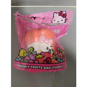 Hello Kitty Squishy Fruits And Veggies Toys - Slow Rising Squishy Toy Keychain for Party Favors, Stress Ball, Birthday Gifts, Kawaii Squishy for Kids, Girls, Boys, Adults 10 Pack