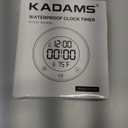 KADAMS Shower Timer Clock Waterproof Bathroom Timer Digital Wall Clock with Countup Countdown, Magnetic Kitchen ClockTimer with Temperature, Suction Cup Kids Shower Spa Cook Bath (3.54, Pearl White)