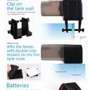 LONDAFISH Aquarium Fish Feeder, 0.175L Capacity, Plastic, Timer, Suitable for Pelleted, Particle, Flake Feeds