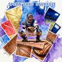 EXYGLO Trading Card Storage Box 25 Pack 700 Count 20pt, 14.2x3.8x2.9 Inch White Cardboard Card Boxes for TCG/MTG/Sport Cards, Fit 3.6x2.6 Sleeves Shipping or Storing, 17500 Max Capacity in Total