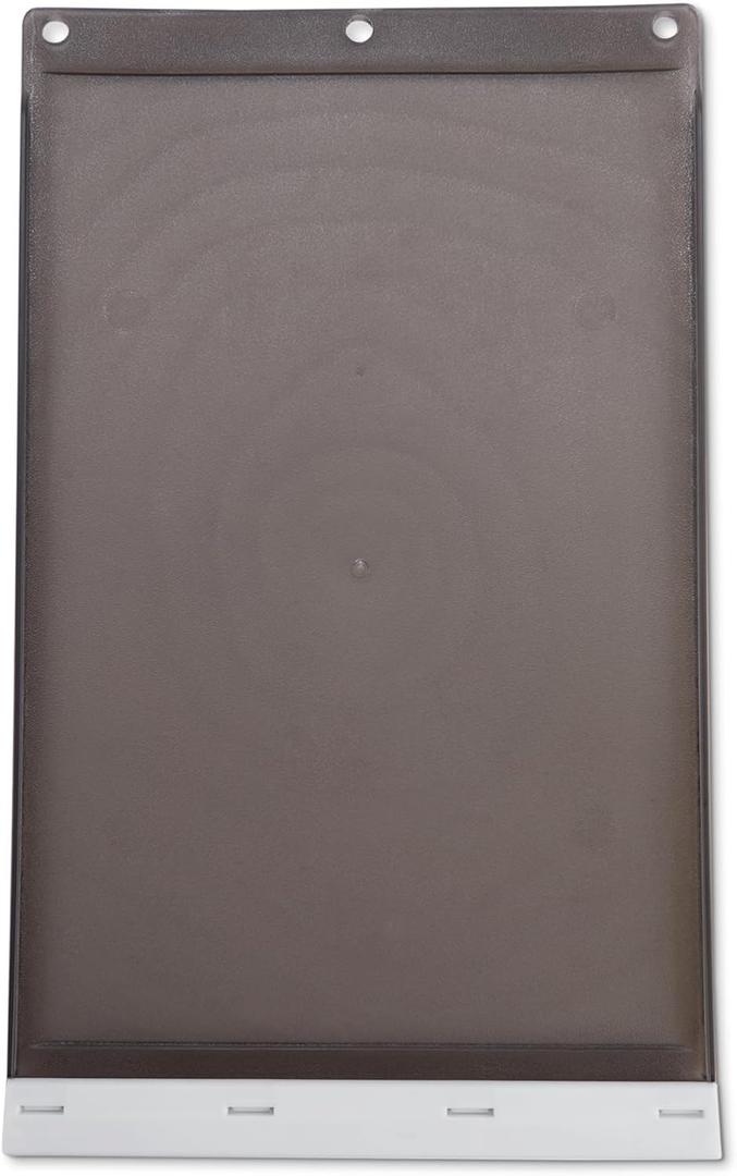 Amazon Basics Dog and Cat Door Replacement Flap, Medium, 7.4 x 12.2 Inches, White and Grey