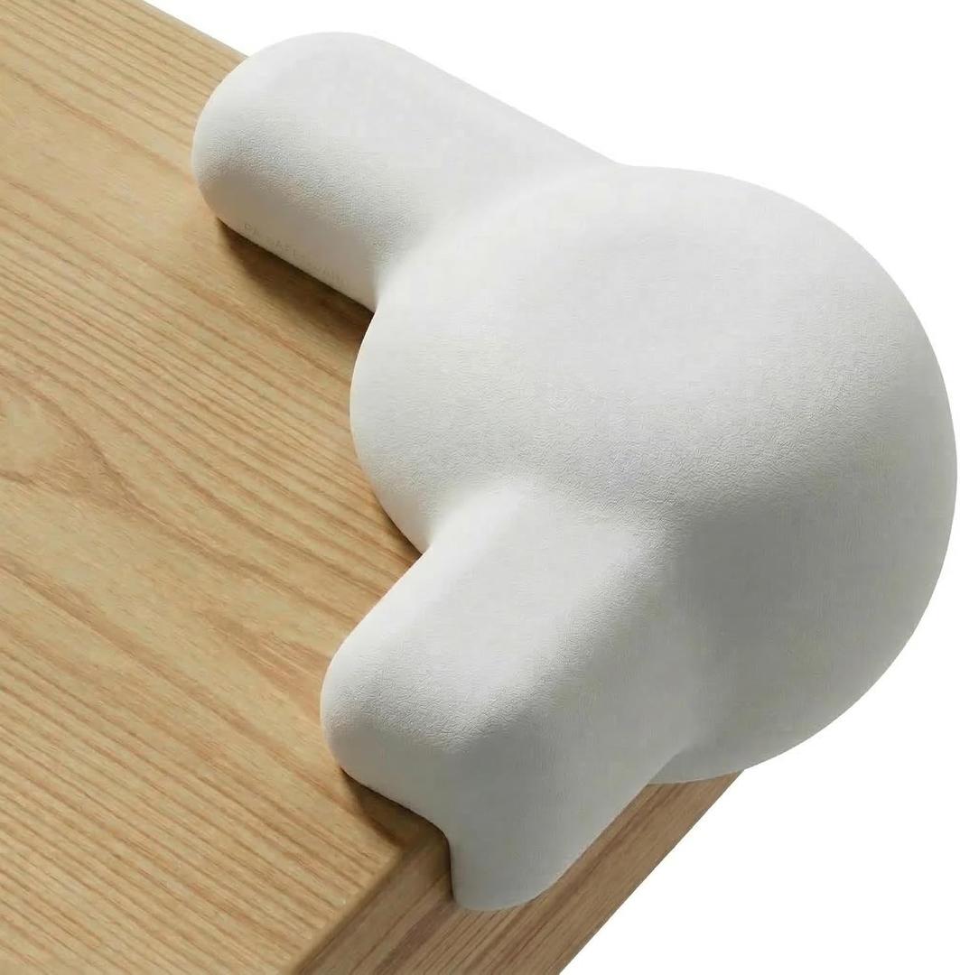 Silicone Corner Protectors for Baby Proofing Soft Adhesive Corner Guards for Tables & Furniture, Child Safety Edge & Corner Bumpers. Protects Toddlers from Sharp Edges (12 Pack/White)