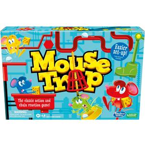 Hasbro Gaming Mouse Trap Board Game for Kids Ages 6 and Up, Classic Game for 2-4 Players, with Easier Set-Up Than Previous Versions