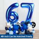 6 7 Birthday Decorations, 32pcs Six Seven Party Supplies Balloons for I Was 6 Now I'm 7 Birthday Decorations Boys