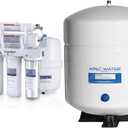 COMFEE 5-Stage Reverse Osmosis System, NSF Certified Water Filte & APEC Water Systems Tank-4 4 Gallon Residential Pre-Pressurized Reverse Osmosis Water Storage Tank