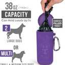 Dog Doo Tube Filled Dog Waste Bag Holders - Reusable Dog Poop Bag Tubes Designed to Keep in Odors and Germs
