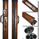 2x2 Hard cue case Oval Pool Cue Billiard Stick Carrying Case, One Size
