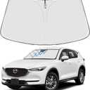 Proadsy 2025 Upgrade Windshield Sun Shade Custom Fit Mazda CX5 CX-5 2017-2024 2025 4-Layer Foldable Front Sunshade Protector Sun Visor Blocks UV Rays Keep Car Cooler