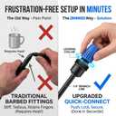 Drip Irrigation Kit – 230FT Automatic Garden Watering System with Quick-Connect 1/4" & 1/2" Fast-Lock Tubing, Adjustable Nozzles & Sprinklers for Greenhouse, Lawn, Potted Plants