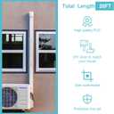 Mini Split Line Set Covers, 3 20 Ft PVC Line Set Cover Kits for Outside Ductless Mini Air Conditioners and Heat Pumps with Flexible Duct