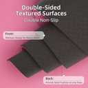 Thick Yoga Mat 72"x24"x0.4" (Black + Pink)