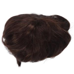 Boy Curly Short Wig Boy Fluffy Texture Curly Short Synthetic Hair for Childern Dark Brown