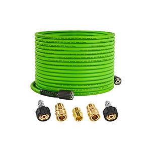 PWACCS Pressure Washer Hose for Power Washer – 3600 PSI Kink Resistant Pressure Washing Extension Hose 50 FT x 1/4" – Universal Electric Power Wash Hose for Replacement – Compatible with M22 Fittings