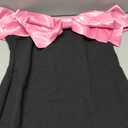 Floerns Women's Off Shoulder Short Sleeve Mini Dress Bow Front Bodycon Dresses Pink, Large
