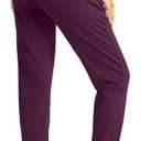 G Gradual Women's Joggers Pants with Zipper Pockets High Waisted Athletic Tapered Sweatpants for Women Workout Lounge (Purple, XL)