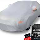 EzyShade 10-Layer Car Cover Waterproof All Weather - See Vehicle Size-Chart - Car Covers for Automobiles & Car Snow Cover - Full Exterior Covers - Winter Rain Sun SUV Sedan. Size A4 (See SizeChart)
