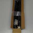 Black Curtain Rods for Windows 28 to 48 Inch,2 Pack 5/8 Inch Diameter Small Curtain Rod Set,Heavy Duty Drapery Rods with Brackets for Bedroom, Living Room, Kitchen,Patio