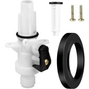 13168 Upgraded RV Toilet Water Valve Kit, RV Toilet Parts Compatible with Thetford Aqua Magic IV Toilets High and Low Models, Freeze Resistance and Leak Resistance Toilet Valve Replacement Kit