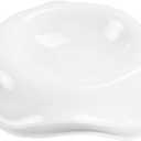 Soup Bowls, Pasta Bowls Rimmed Plates, White Salad Bowls Set of 3, Porcelain Wide Rim Bowls, 6 Oz, Microwave & Dishwasher Safe, Best for foodies and restaurants 8.3 Inch flanging