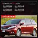 Fuel Filler Door, Fuel Cap Cover, Gas Cap Door, Gas Tank Door Compatible With Toyota Vehicle Sienna 2011-2019 Replace# 926-395, 77350-08020, 7735008020