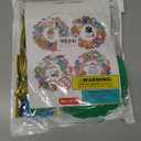 Winlyn 12 Sets Christmas Craft Kits Winter Crafts DIY Holiday Wreath Ornaments Decorations Art Sets Snowmen Snowflake Festive Foam Stickers Arts and Crafts for Kids Classroom Activities Party Favors