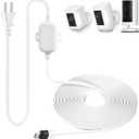 ALERTCAM Weatherproof Power Cord for Spotlight Cam Plus/Pro (Battery), 25ft USB-C Outdoor Charging Cable for Continuous Camera Power Supply, White