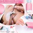 Lash Kit for Eyelash Extensions, 327 PCS Lash Extension Supplies with Lash Mannequin Head, Eyelash Extension Cleanser, Eyelash, Glue, Remover, Lash Extension Kits for Beginner Practice at Home