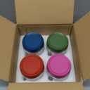 16oz 4Pack Glass Overnight Oats Jars Containers with Airtight Leakproof Lids, Reusable Mason Jars for Meal Prep, Yogurt Parfaits, Smoothies, Salads & Healthy Breakfasts (16 OZ-4-1)