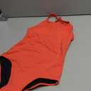 Beautikini Period Swimwear Leakproof Menstrual One Piece Athletic Swimsuit U-Back Bathing Suits for Teen Girls (X-Small, Fresh Red)