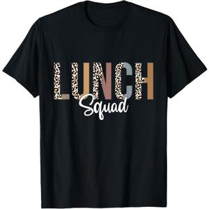 Lunch Squad School Counselor Food Service Crew Lunch Lady T-Shirt, L