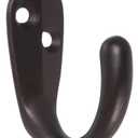 Hardware Essentials 852286 Clothes Hooks Oil Rubbed Bronze -6 Pack