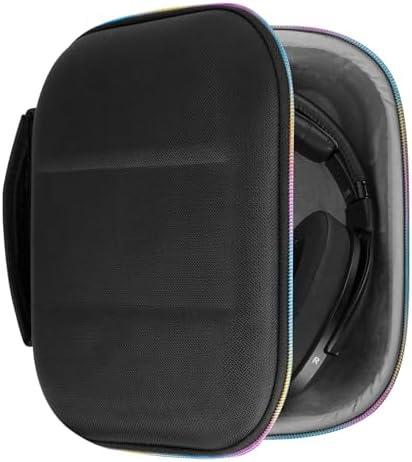 Geekria Shield Headphones Case Compatible with Sennheiser HD400PRO, HD560S, HD598, HD 599SE, HD280PRO, HD 600, Replacement Hard Shell Travel Carrying Bag with Cable Storage (RGB)