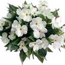 Greenery Artificial Impatiens Bouquet for Patio Lawn Garden Pot Hanging Basket Porch Decoration