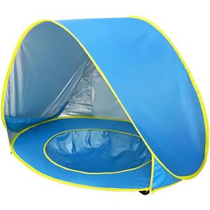 Tonlevo Pop-Up Baby Beach Tent with Pool, UV Protection Sun Shelter, 3-in-1 Canopy Design, Portable with Carrying Bag