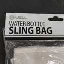 B•WELL Water Bottle Sling Bag. Adjustable Strap, Universal Fit for 30/40 oz Bottles, White